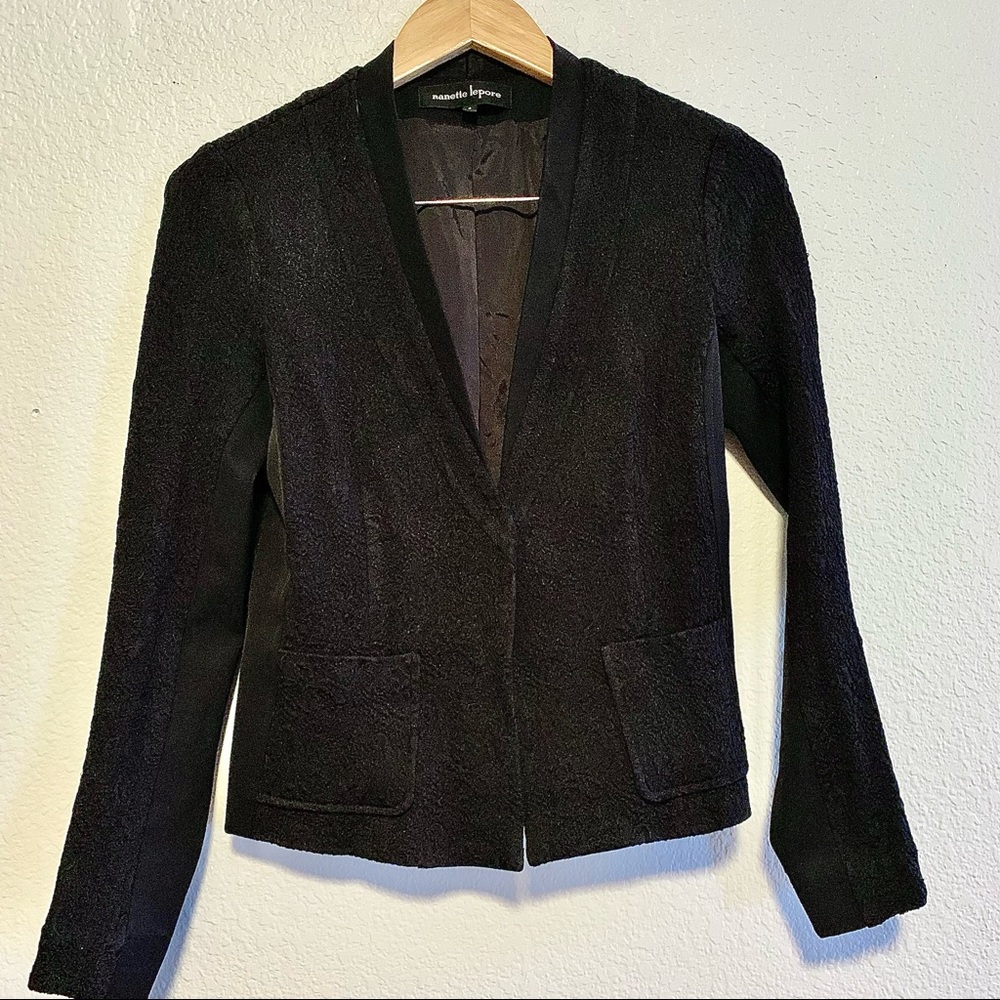 Nanette Leopre Lace Single Button Blazer - Picture 2 of 9
